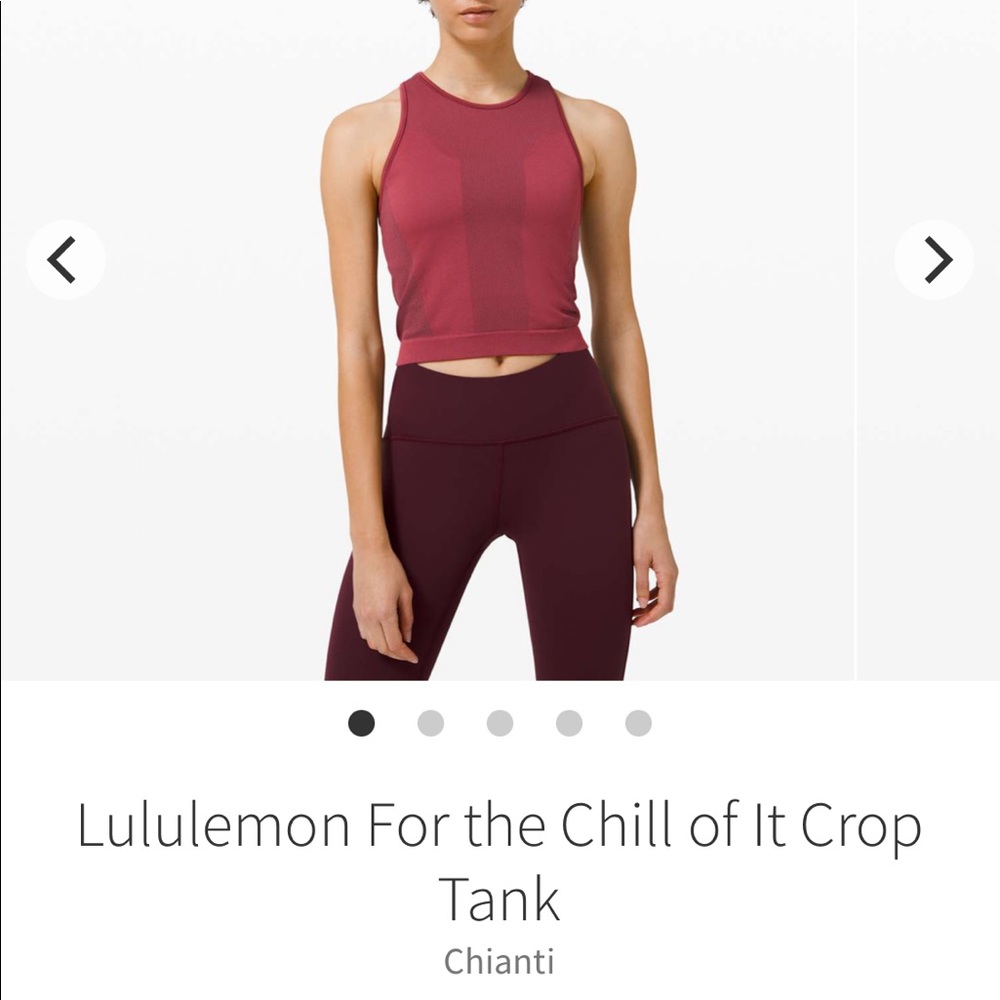 Lululemon For the Chill of It Crop Tank